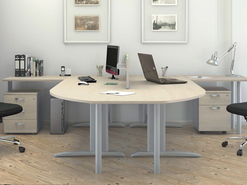 Bureau bench corporate 2 personnes avec extension_0