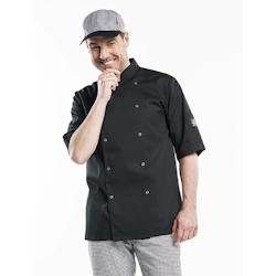 Chaud Devant 21903 Veste de Chef Hilton Poco Noir Manches Courtes | S - S noir 21903_0