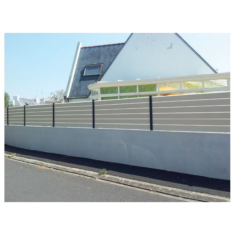 Clôture en aluminium - menui prix - 6 lisses horizontales - référence CLO-P-6L - thermolaqué Qualicoat Qualimarine_0