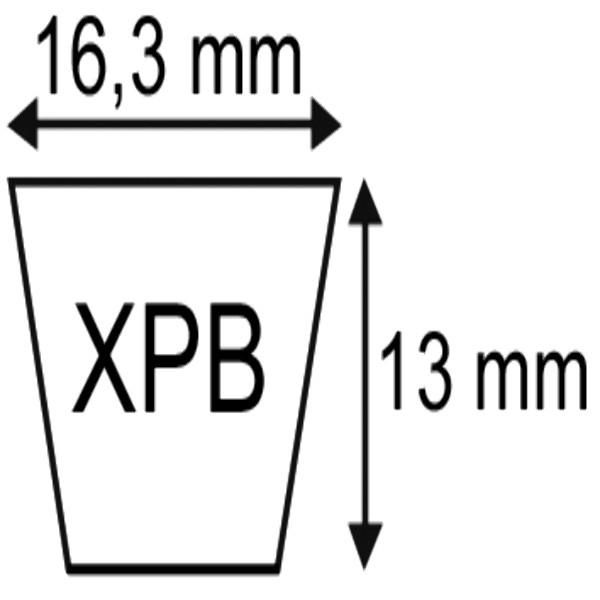 COURROIE XPB1400 16,3X13X1400