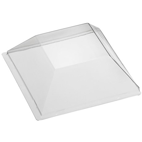 COUVERCLE PLASTIQUE POUR ASSIETTE DIAMANT 11.2 X 11.2 CM (VENDU PAR 200)