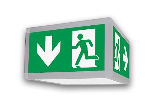 Cube300A/230 - Bloc autonome d'éclairage de sécurité - Aprotec - 950 lm - Prisme carré droit en aluminium_0