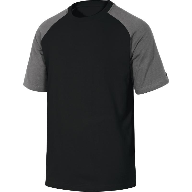 DELTA PLUS - TEE-SHIRT BICOLORE GENOA NOIR ET GRIS - TAILLE M - GENOANOTM_0