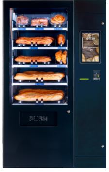 Distributeur automatique connecté pour pains et produits de viennoiseries avec 5 à 7 plateaux_0