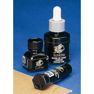 FLACON D'ENCRE DE CHINE LEFRANC & BOURGEOIS - 11ML - NOIR NAN-KING