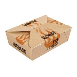 García de Pou Garcia de Pou 200 Unités - Boîtes Micro-Ondables 1/2 Poulet 'Thepack' 1980 Ml 240 + 12Pp G/M2 19,6X14X6,2 Cm Naturel Carton Ondulé N_0