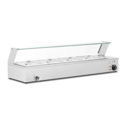 Helloshop26 - Bain-marie chauffe-plat bain-marie vitrine bain-marie professionnelle 2 000 watts 4 x GN 1/2 robinet de vidange  14_0004223 - 3000195201_0