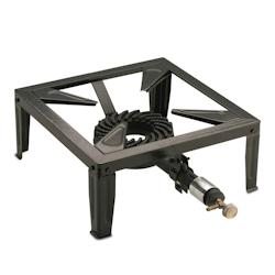 INTEC Réchaud gaz fonte Traiteur 7.5KW 4 pieds KZ GARDEN - noir fonte 3701599333728_0