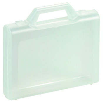 Mini mallettes en plastique 24 cm - Référence 170 24 - Transparent avec mousse_0