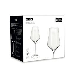 Ogo Living Boite de 6 verres à pied neo en cristallin 50 cl - verre 7935047_0