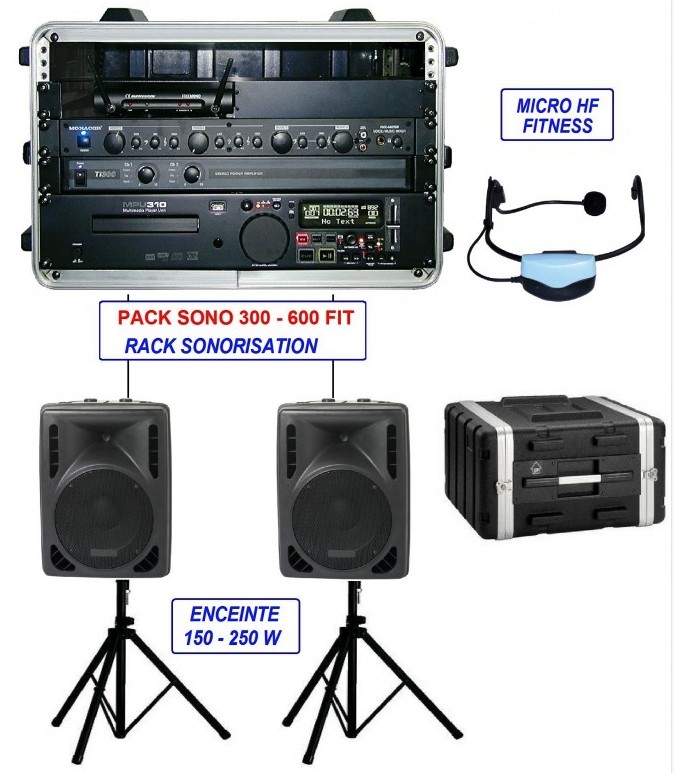 Pack Sono Fitness Pack Fit 300 FASE 300 Watts_0