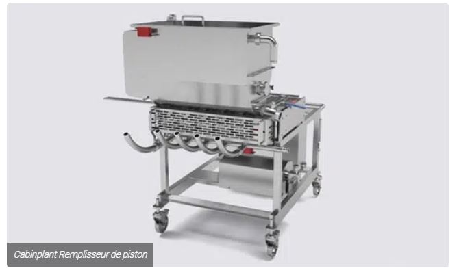 Remplisseuse automatique de canettes à piston - précision pour liquides variés, Cabinplant_0