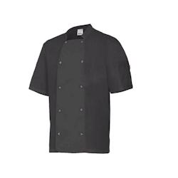 Veste de cuisine manches courtes avec boutons pression VELILLA noir T.58 Velilla - 58 noir polyester 8435011420967_0