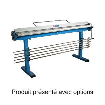 Baguetteuse 2 m en aluminium manuelle à engrenage - baguette Ø13 mm - capacité zinc 0,80 mm_0