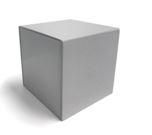 Boîte coffret double plat minimaliste et personnalisable - Dimensions 95x95x95 - Carton 15/10ème_0