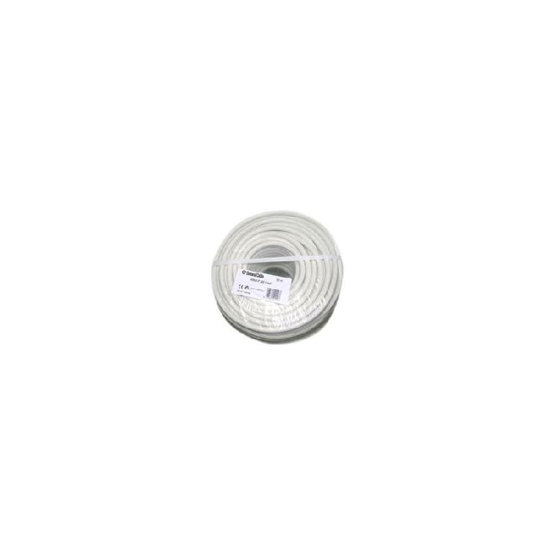 CÂBLE SOUPLE DOMESTIQUE COURONNE DE 50 MÈTRES 3G0.75MM² BLANC HO5VVF3G0.75