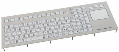 Clavier industriel durci à encastrer 105 touches - Pavé tactile (touchpad) - IP67 - Interface PS/2 - FR: AZERTY - Référence: KSTP105F33PS2_0