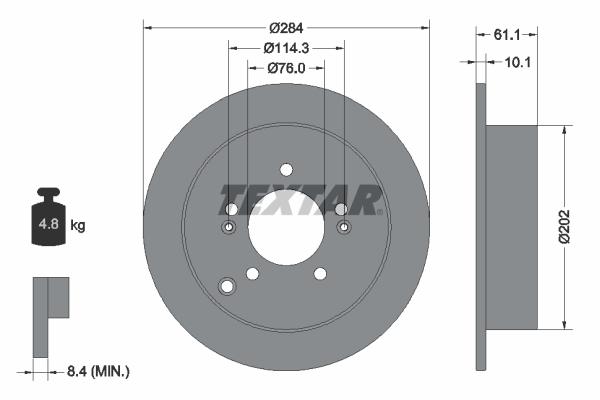 DISQUE DE FREIN TEXTAR 92134000_0