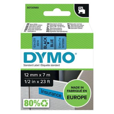 Dymo Ruban D1 12 mm S0720560 bleu écriture noire_0