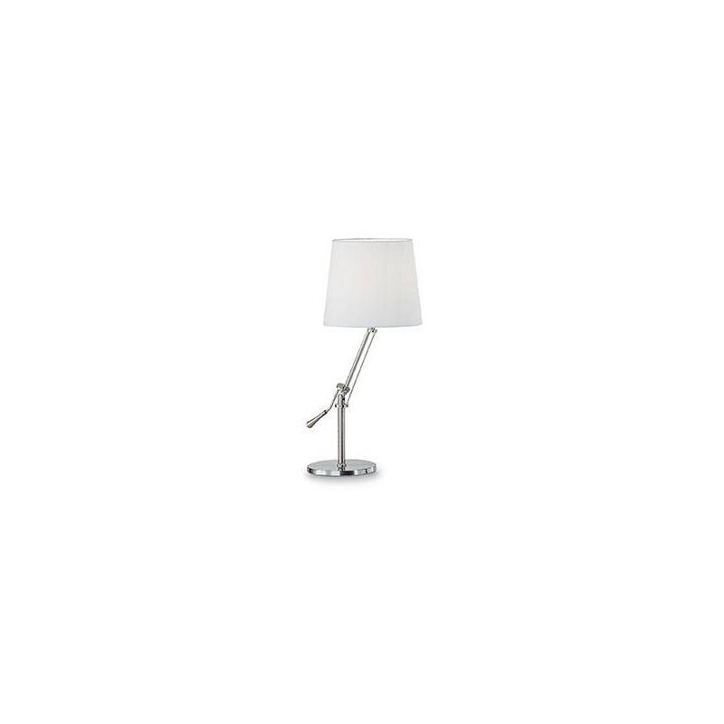 LAMPE DE TABLE NICKEL REGOL 1 AMPOULE IDEAL LUX LAMPE DE TABLE NICKEL REGOL 1 AMPOULE IDEAL LUX