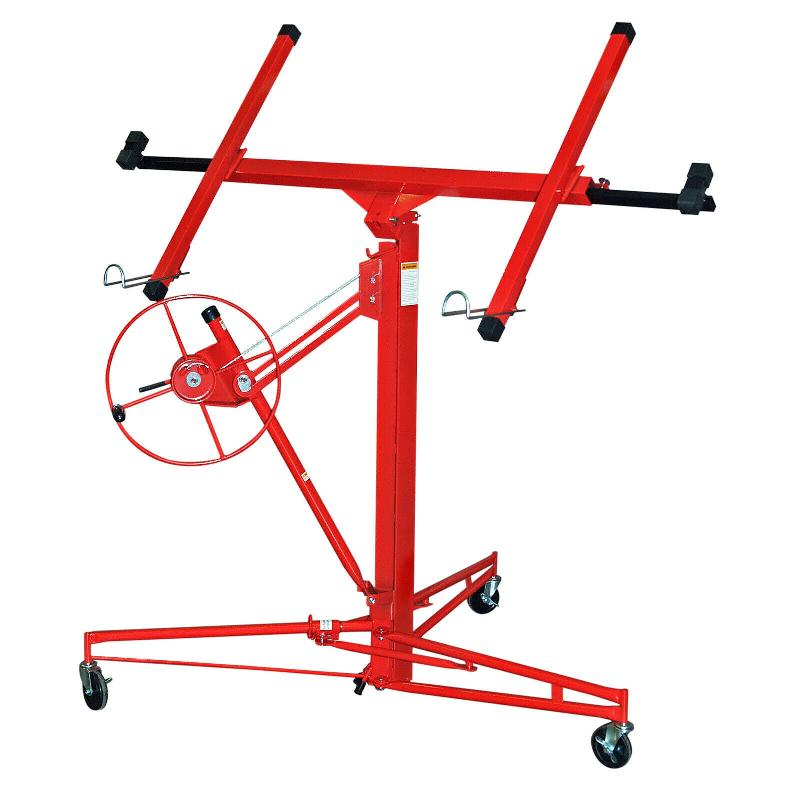 Lève-panneaux XXL - Aide de montage pour plaques de plâtre, bois, métal - Charge max. 68 kg - Réglable jusqu'à 3,50 m - Réf. 16_0002611_0