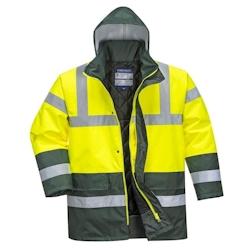 Portwest - Parka de travail bicolore TRAFFIC HV Jaune / Vert Taille L - L jaune polyester 5036108137510_0