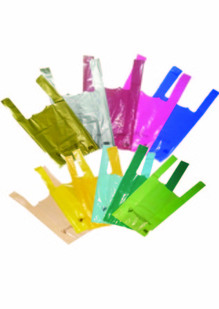 sac plastique bleu
