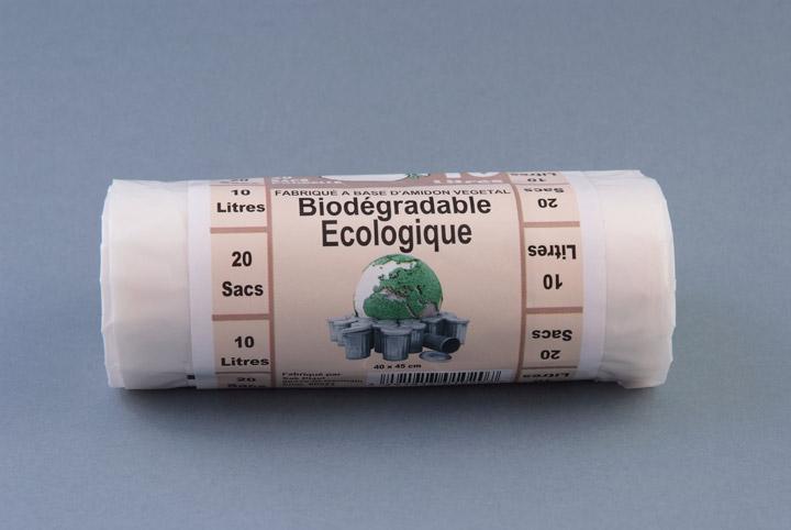 Sacs poubelle biodégradables - Poubel'Sak - 100% compostables, rouleaux prédécoupés avec lien intégré_0