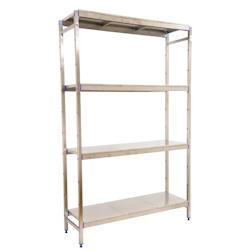 SimonRack Étagère en acier inoxyable initiel SIMONINOX 4 plateaux 1600x3290x500 mm (haut x largeur x profondeur) - 8425437073809_0