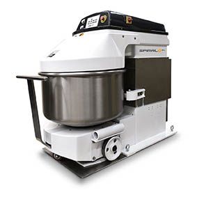 Spiralo XL 120A - Pétrin professionnel Sinmag - Capacité pâte 9 à 120 kg - Tête relevable_0