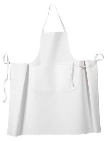 TABLIERS DE CUISINE VALET BLANC 105 X 100 CM (VENDU PAR 3)