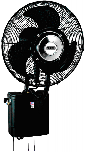 Ventilateur brumisateur mural - fixation murale - réservoir 4L - 3 vitesses - 51 cm diamètre_0