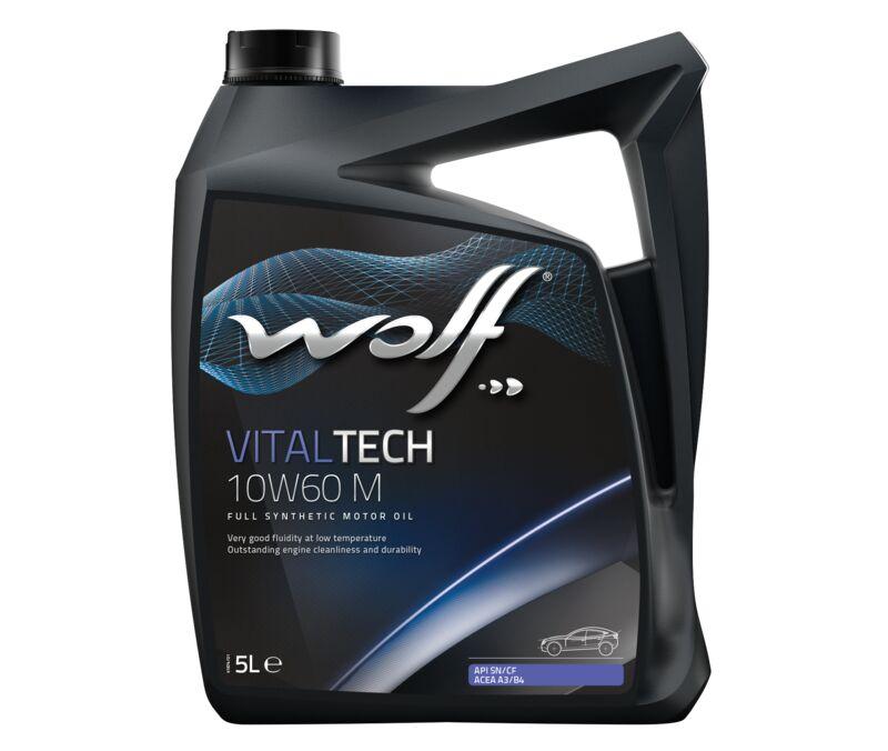WOLF - Huile moteur Vitaltech 10W60 M - 5 L - entièrement synthétique pour moteurs essence et diesel - 10W605 - 8335808_0