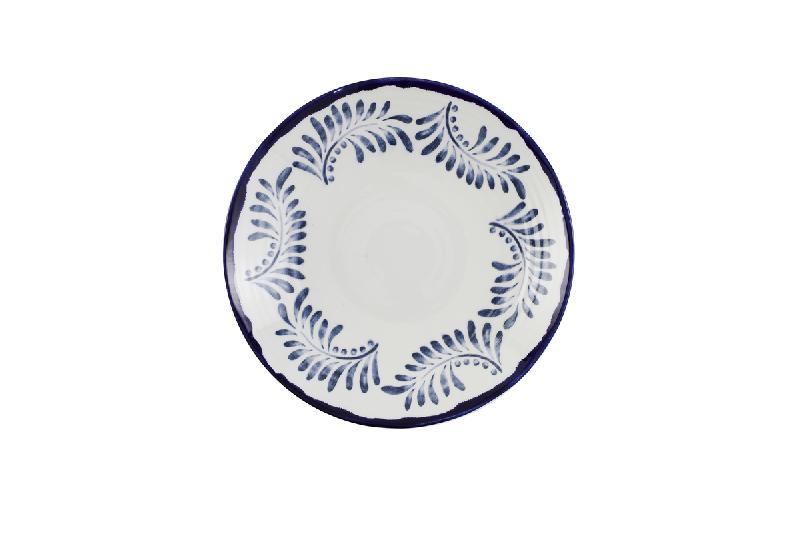 ASSIETTE COUPE CREUSE ROND MEDITERRANEAN INK PORCELAINE Ø 28 CM HARVEST DUDSON