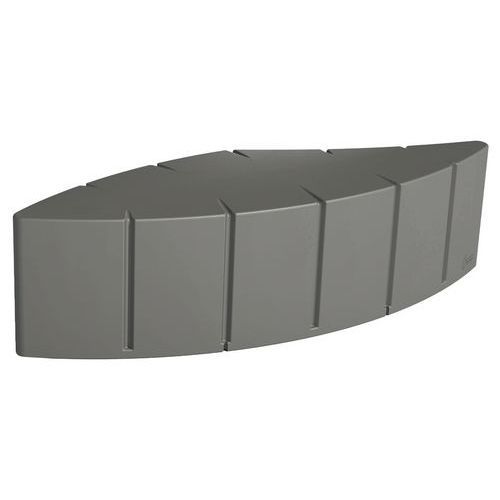 BANQUETTE VÉGÉTAL 4 PLACES 1674 CM - GRIS QUARTZ RAL 7039 - MANUTAN EXPERT