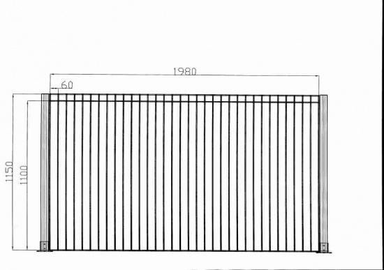 Barrière de piscine en aluminium
