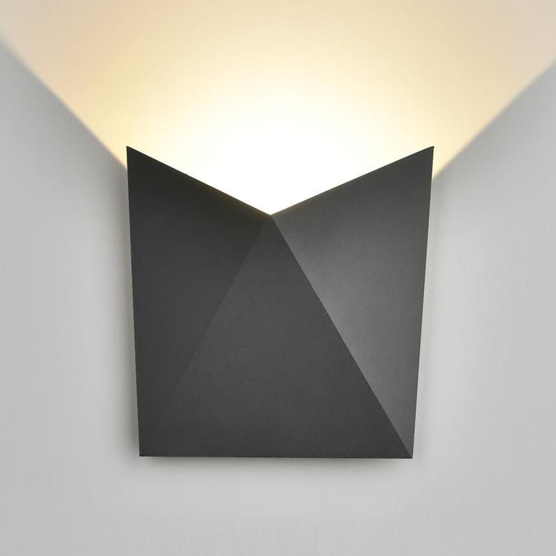 Applique Biard Murale Extérieure Bidirectionnelle Noire 6w lFK1JTc
