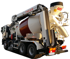 Camion malaxeur T3D12 - Télescope 2,2m - Rotation 360° - Manchette 3D - Débit 70m3/h_0