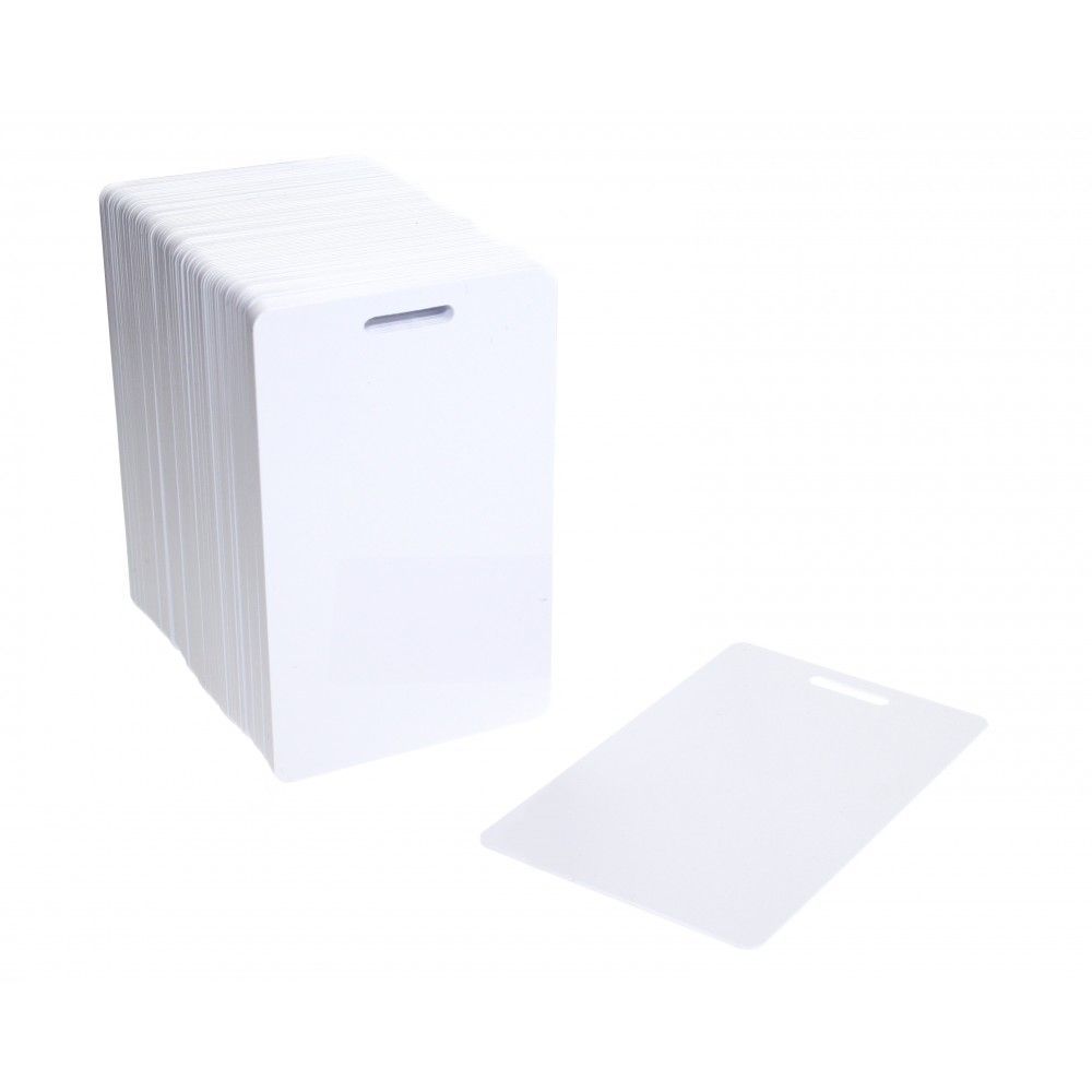 Carte RFID Mifare 1K  perforation oblongue verticale - Lot de 100 Cartes_0