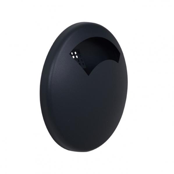 Cendrier mural rond - Anthracite mat - Rolléco - 0,5L ou 1,5L - 6 coloris disponibles_0
