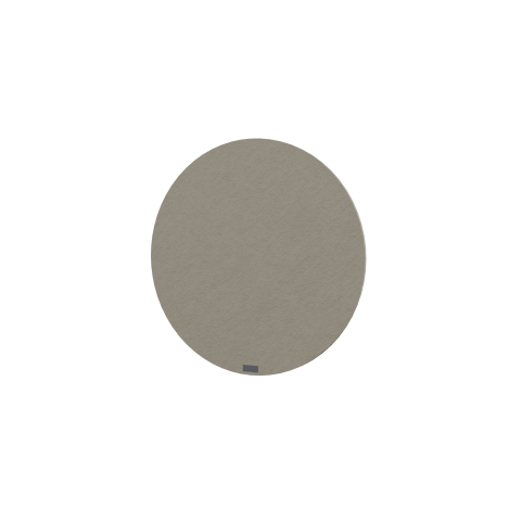 PANNEAU ACOUSTIQUE MURAL NAEL EN PET 12 MM - FORME CERCLE - AVEC CHÂSSIS DE RENFORT AU DOS -DIAMÈTRE 70 CM - SABLE