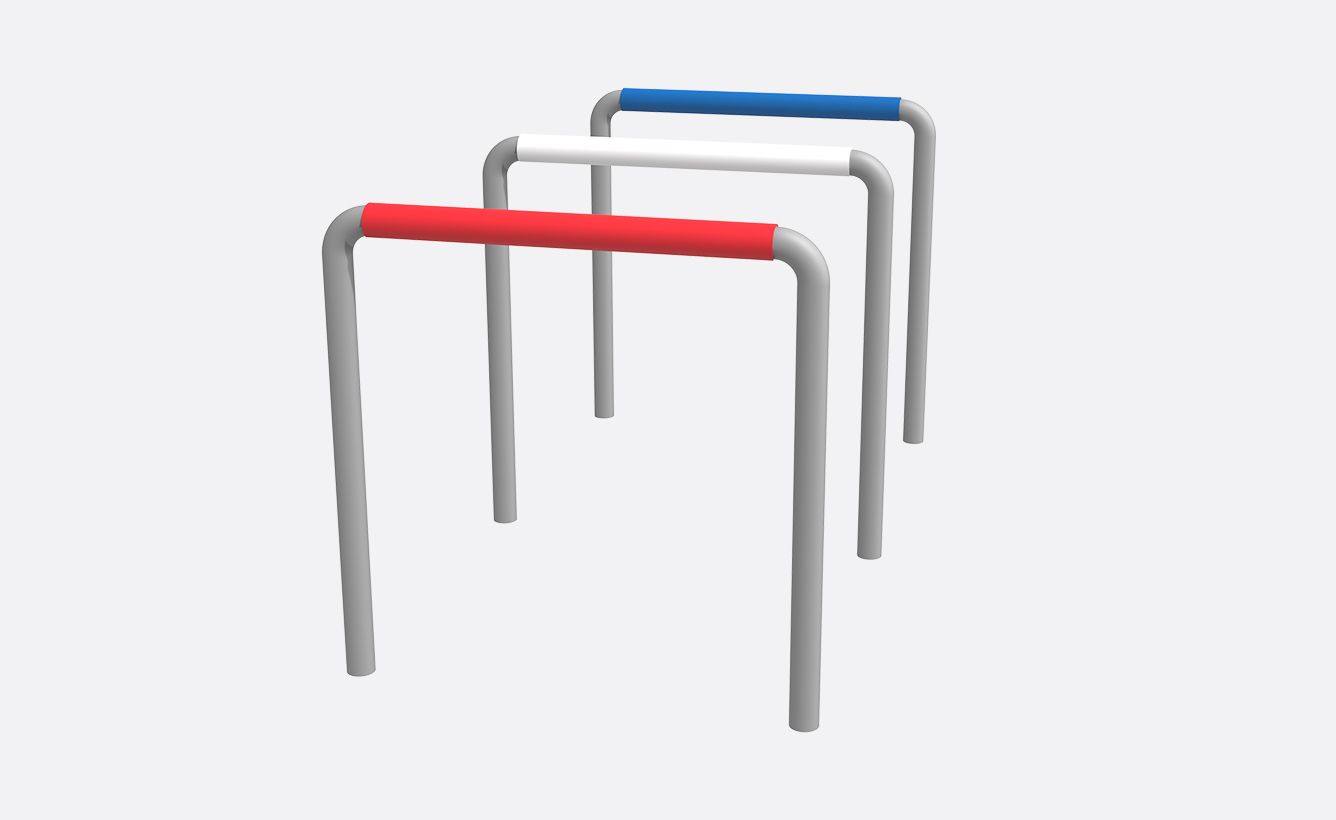 City parking à vélos - Larusdesign - acier et plastique - 1 à 2 vélos par module_0