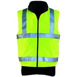 Coverguard - Gilet thermique HV jaune doublé polaire HI-WAY Jaune Taille L - L jaune 3435241705013_0