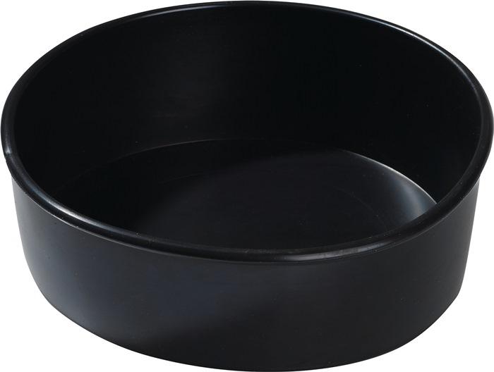 Creuset à  plâtre hauteur 50 mm D. 135 mm cylindrique caoutchouc noir_0