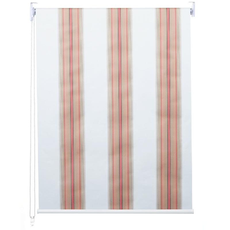 Décoshop26 - Store enrouleur de fenêtre occultant protection solaire store à tirage latéral 70x230cm opaque blanc rouge beige 04_0004583 - rouge 3_0