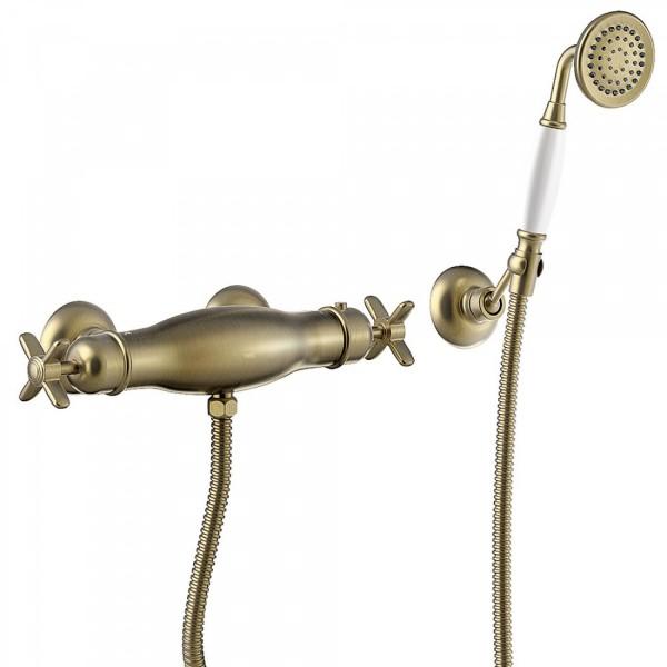 DOUCHE THERMOSTATIQUE LAITON MAT - TRES 24216409LM