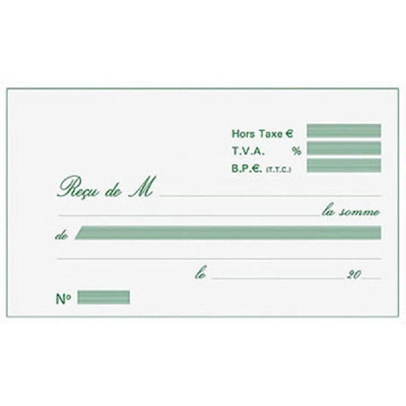 EXACOMPTA CARNET DE MANIFOLD AUTOCOPIANT DE REÇUS - FORMAT 10,5 X 18 CM (PRIX À L'UNITÉ)