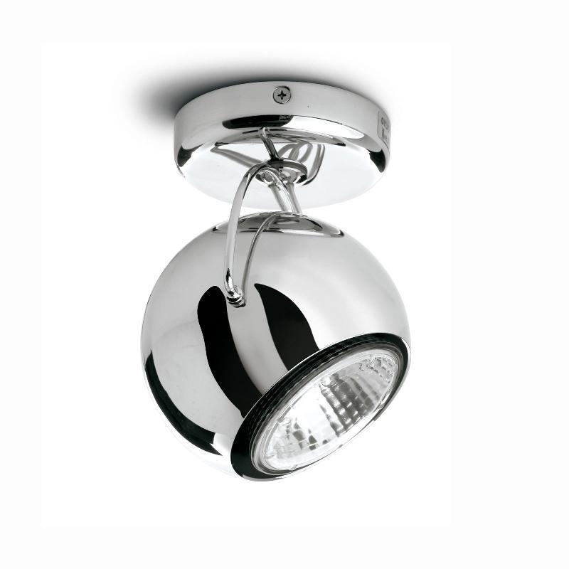 FABBIAN BELUGA STEEL PLAFONNIER DIRECT À 1 LAMPE