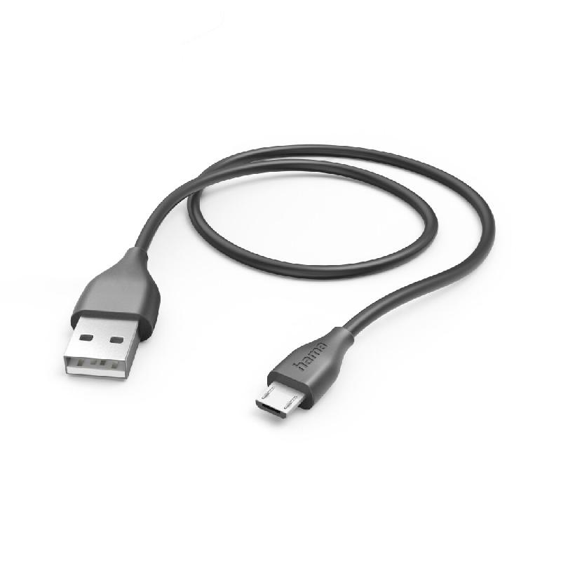Hama 00201586 Câble USB 1,5 m USB 2.0 Micro-USB A USB A Noir - noir 00201586_0