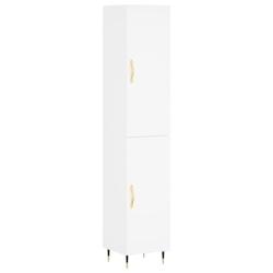 Helloshop26 - Buffet bahut commode armoire meuble de rangement organisateur cuisine salle de séjour salon haut 34,5 x 34 x 180 cm 02_0032371 - 300021_0